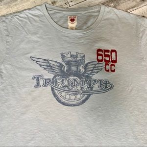 Men’s Lucky Triumph Motorcycle Graphic Tee Shirt